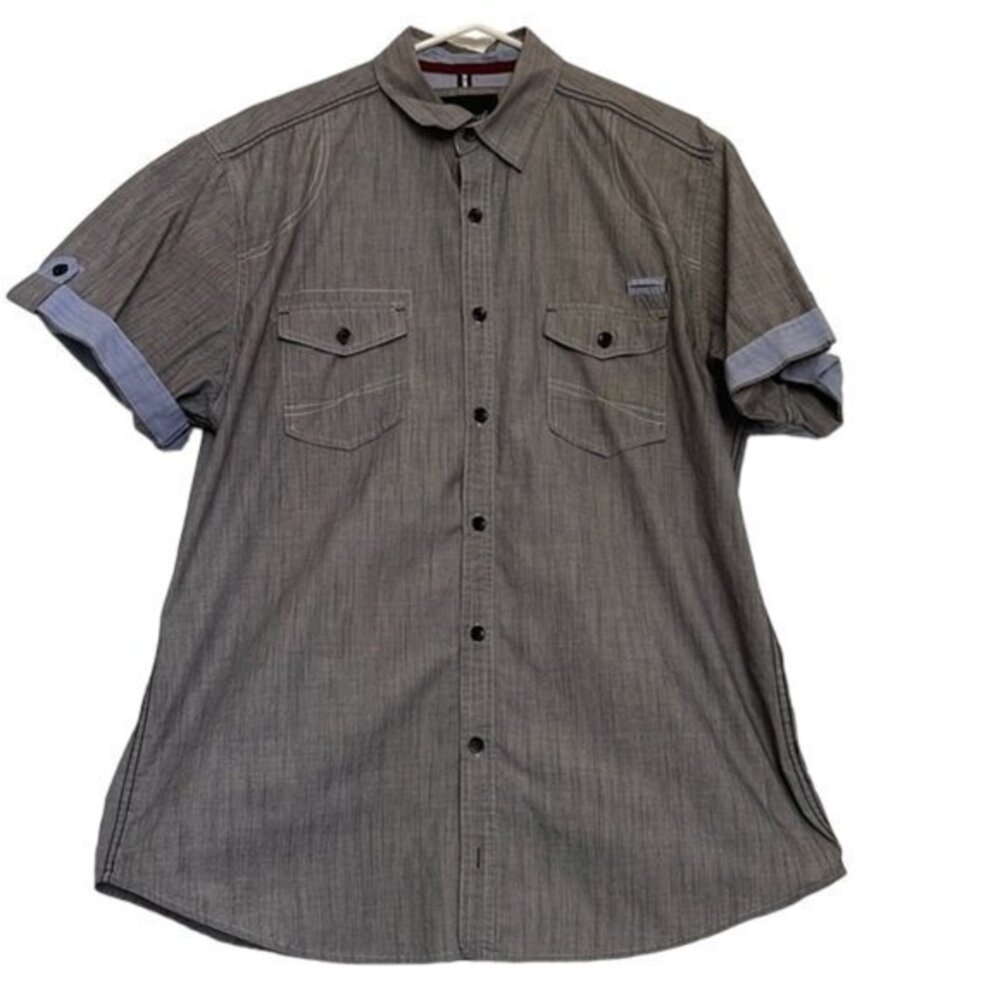 Tranquility Mayhem Casual Button Down Shirt Sz XLarge #6749